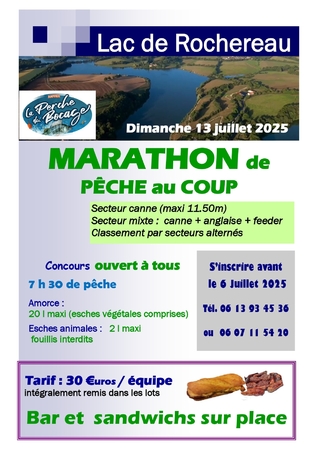 Lac de Rochereau pêche au coup